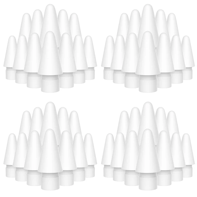 Replacement Tips Compatible For Apple Pencil 2 Gen iPad Pro Pencil - iPencil Nib for iPad Pencil 1 st/Pencil 2 Gen White 4 Pack 48 Pcs