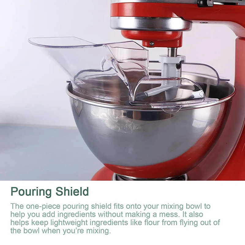 Pouring Shield Mixer Accessories And Replacement Parts KN1PS W10616906 Compatible For Kitchenaid Attachment