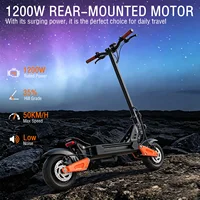 Trotinette électrique JUICEASE C67Lite 1200W batterie haute capacité 48V13,5Ah moteur puissant autonomie de 50km vitesse maximale de 50km/h pneus larges de 10 pouces tout-terrain avec suspension 2
