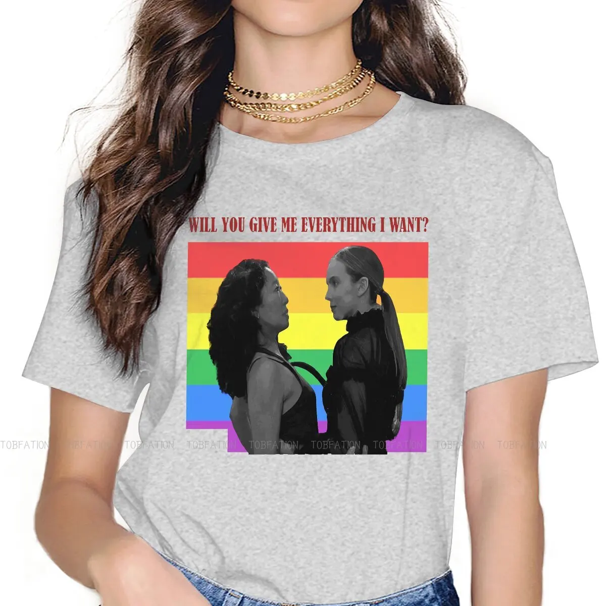 

Оригинальная женская футболка PRIDE с круглым вырезом, убивающая ЕВА, злодель, убийца, модель 5XL