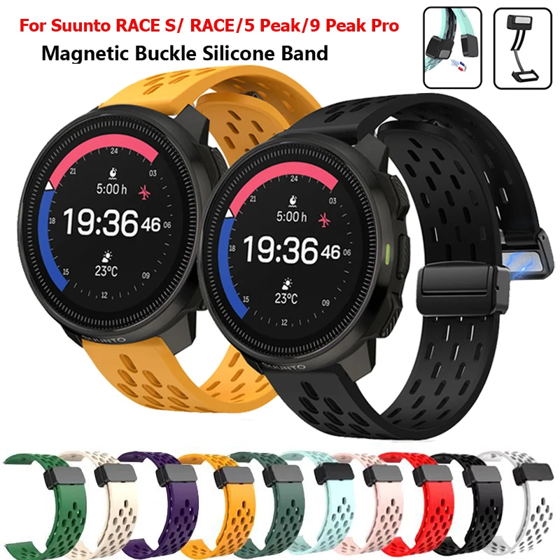 Magnetic Buckle Silicone Strap - 22mm Premium Wristband