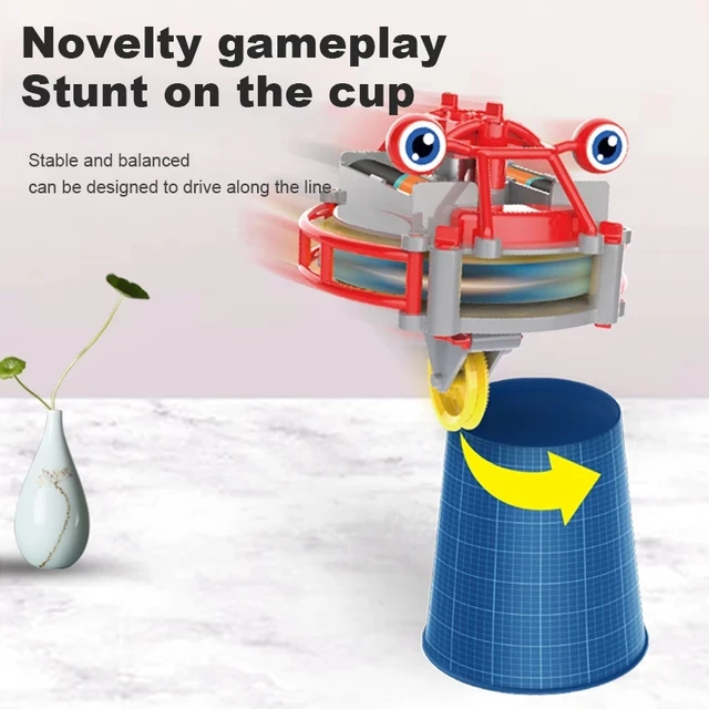 Creative Magical Tumbler Unicycle Robot Electric Toy Tightrope Walker Balance Car Assembling Interesting Gifts For Boys Girls 3