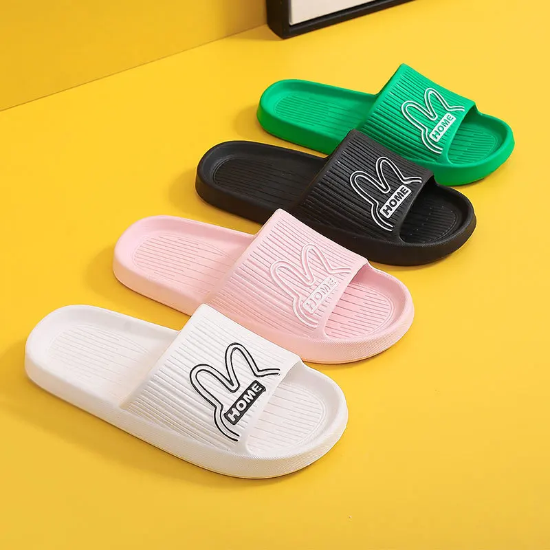 

2023 Summer Women Slippers Bath Thick Platform Non-Slip Home Bear Cartoon Flip Flops Beach Sandals Ladies Slides Indoor Outdoor