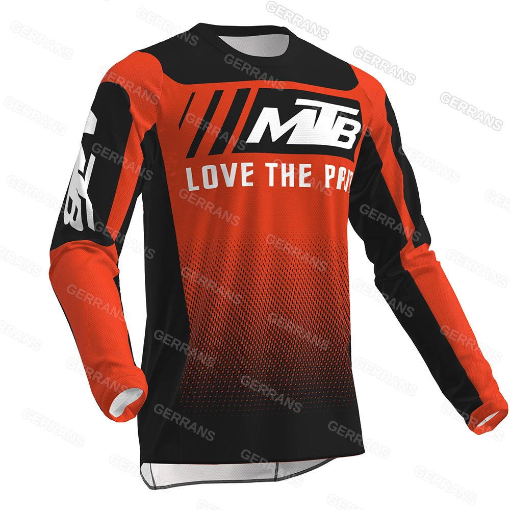 Men's Downhill Jerseys Gerrans Mountain Bike MTB Shirts Offroad DH Motorcycle Jersey Motocross Sportwear Clothing Bike bike cycling jersey bike cycling clothes