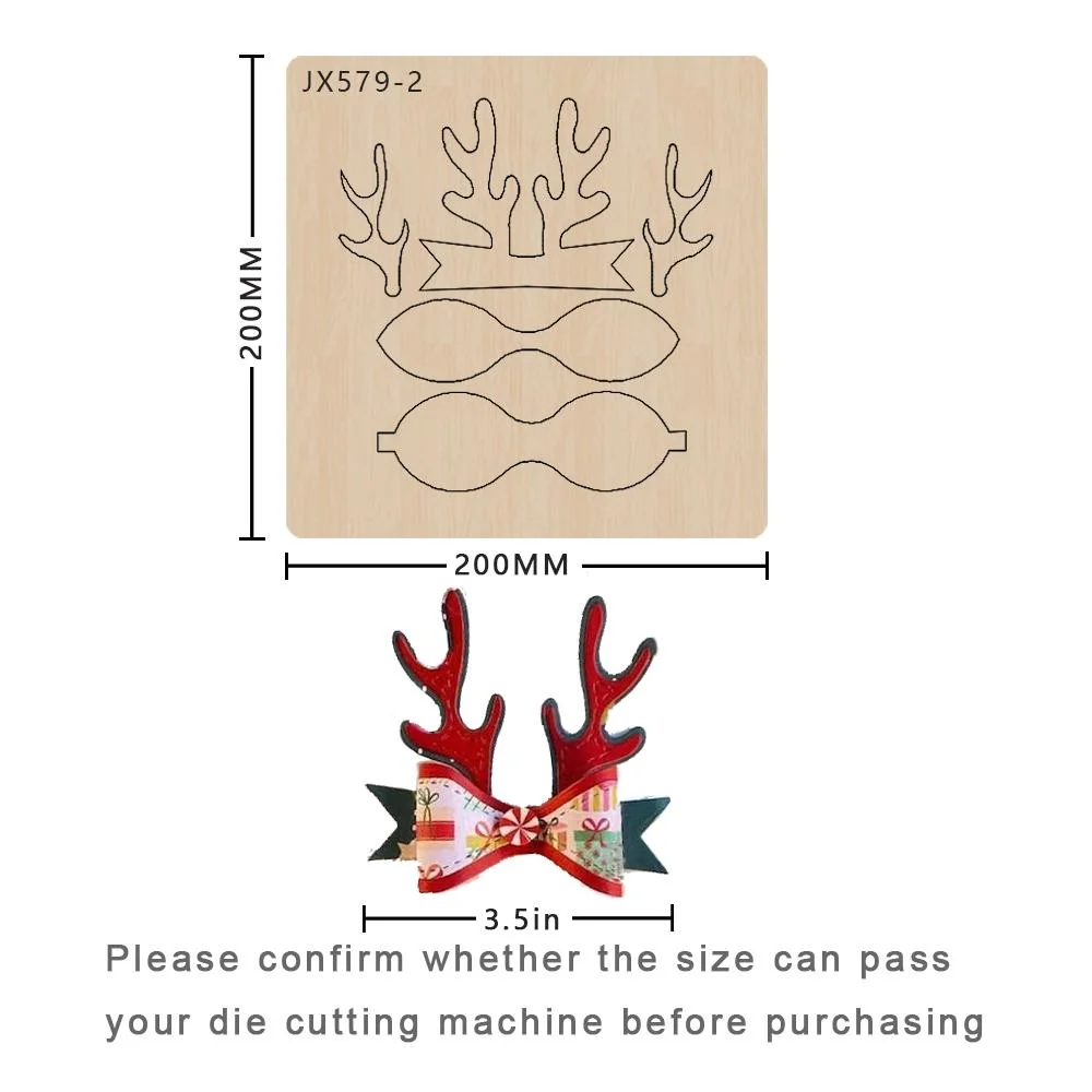 

Деревянные штампы для резки бантов для скрапбукинга, несколько размеров, изделия из кожи, новые