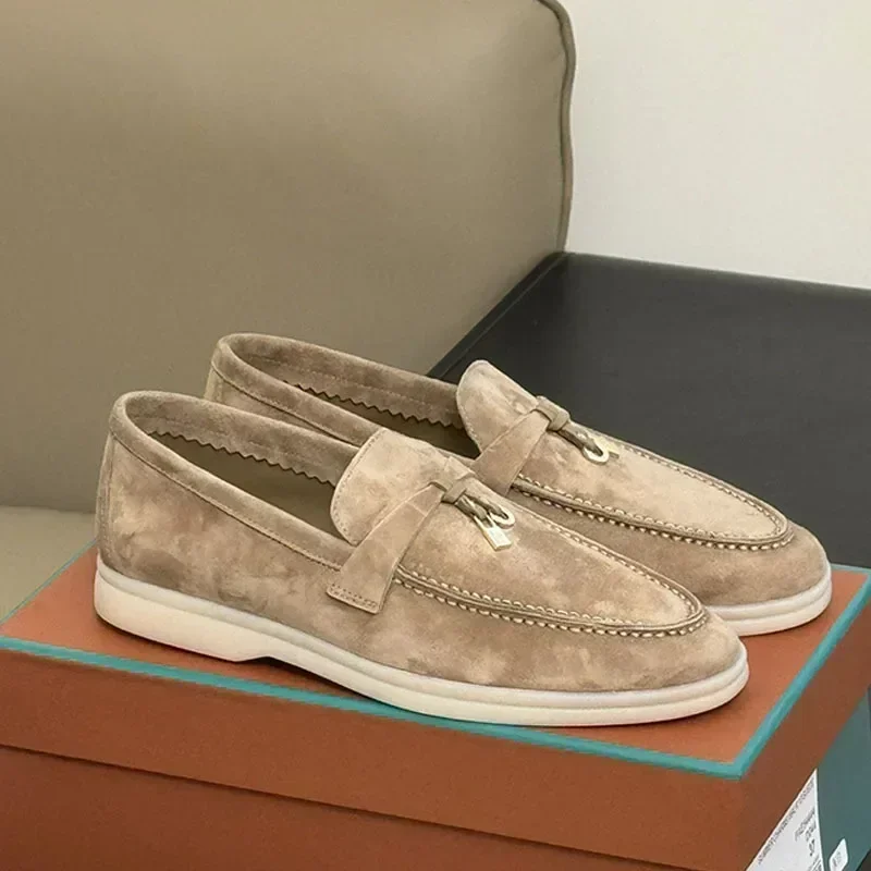 2026 Classic British Style Fringed Metal Buckle Flat Shoes - European Export Quality Couple's Casual Footwear - Image 4