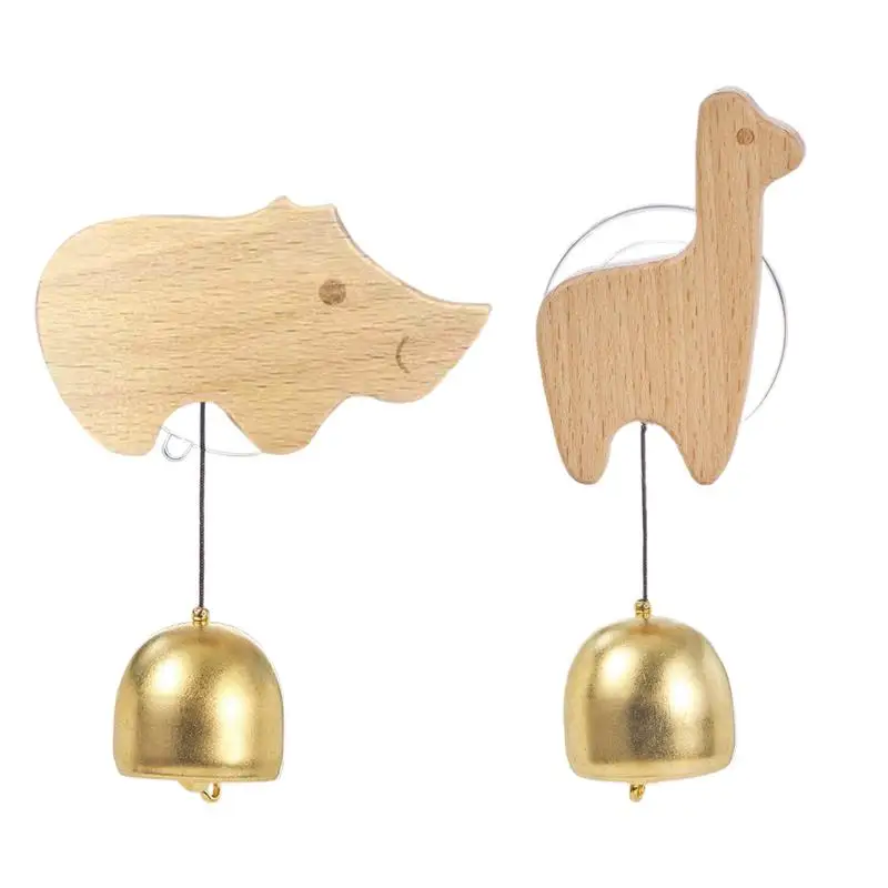 Wooden Animal Design Doorbell with Suction Cup