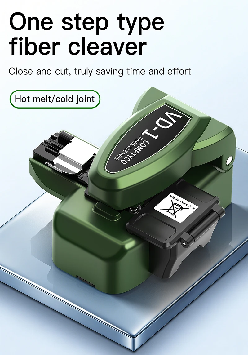 VD-1 One-step Fully Automatic High Precision Fiber Optic Cleaver FTTH Tool Optic
