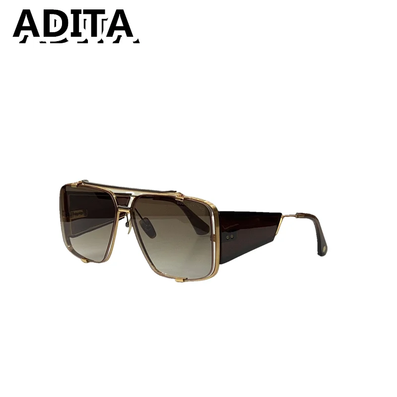 

ADITA SOULINER TWO size 56-18 Top High Quality Sunglasses for Men Titanium Style Fashion Design Sunglasses for Womens with box