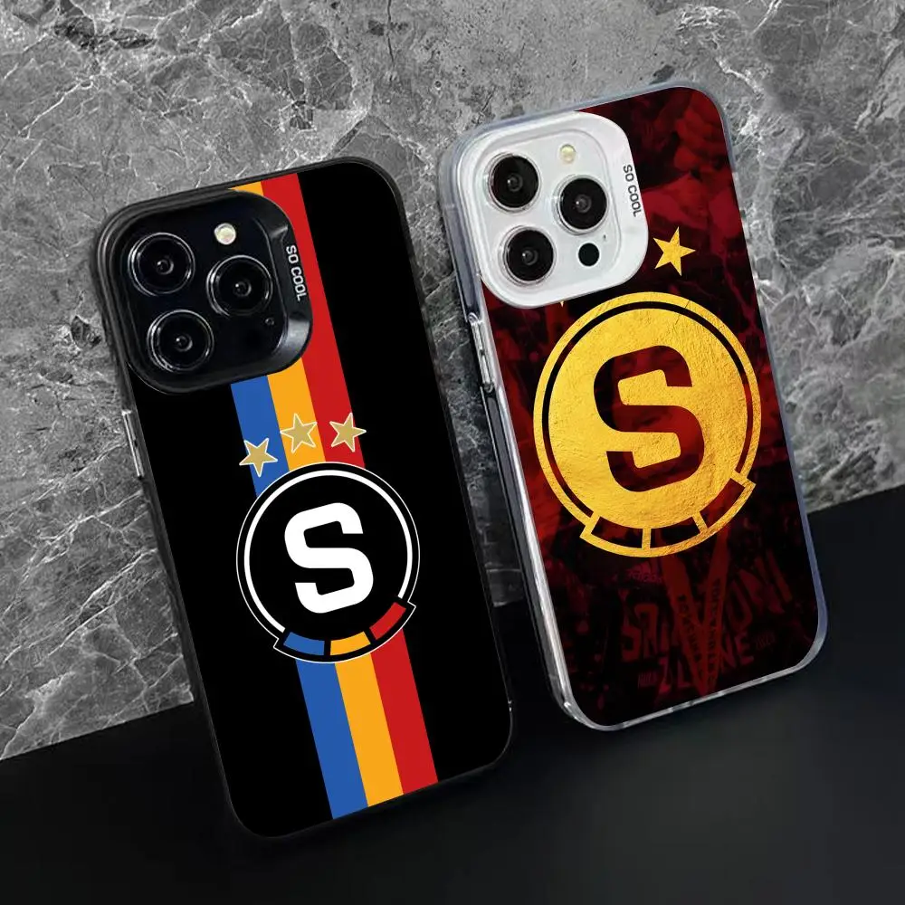 Translucent Color Luxury Protective Mobile Phone Case - FC Sparta Praha Edition