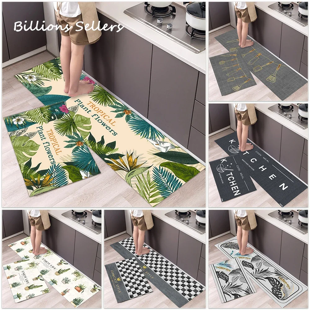 

Long Kitchen Carpet for Floor Home Entrance Doormat Bedroom Living Room Decor Bedside Rug Hallway Balcony Bathroom Anti-Slip Mat