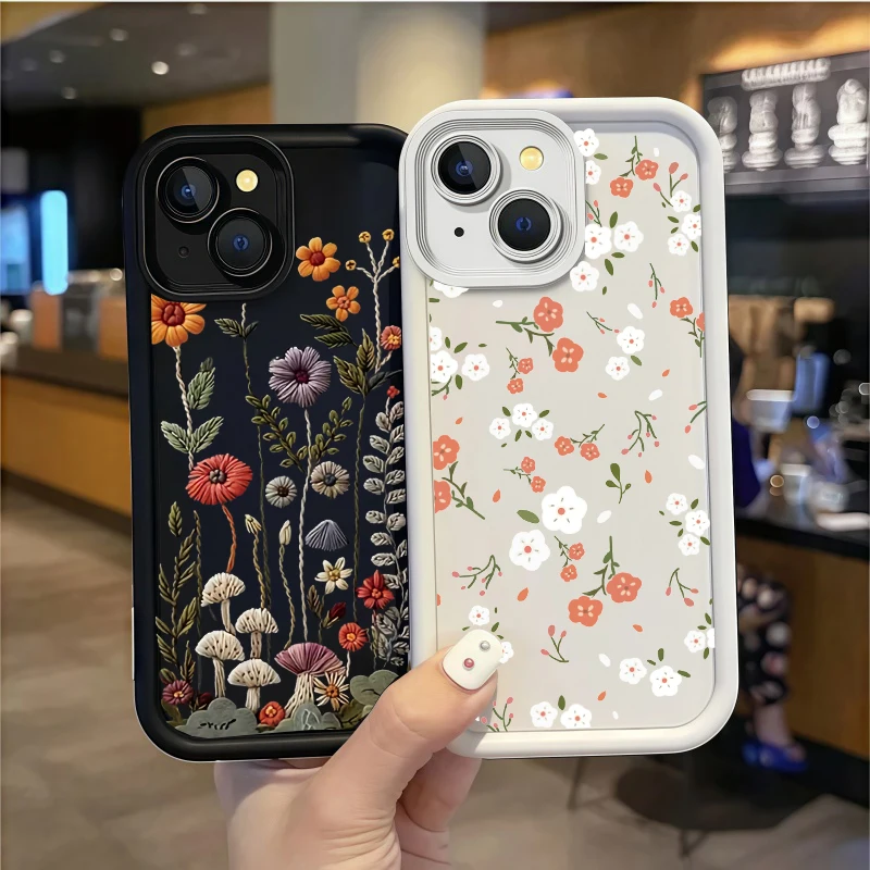 Elegant Floral Design Protective Phone Case
