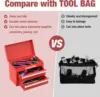 Mini 5-Drawer Portable Steel Tool Box with Liner Small Tools Storage Box Home Office DIY Anti-Slip Pads Smooth Glide Operation 5