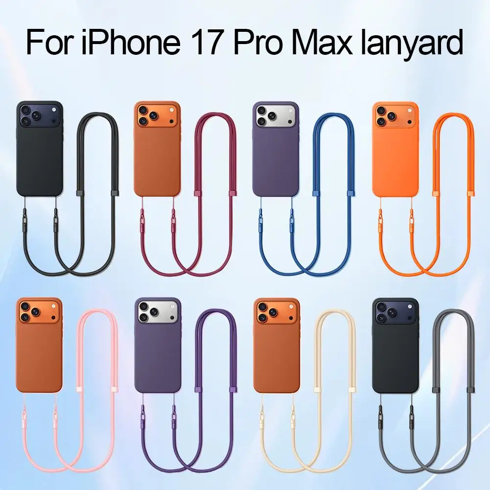 Magnetic Crossbody Phone Case with Adjustable Neck Strap and Lanyard