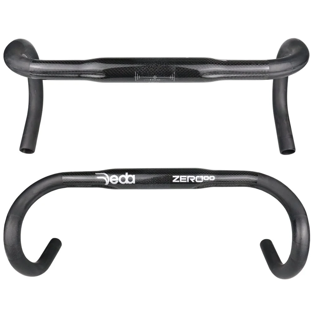

Zero100 Full Carbon Fiber Road Bike Handlebar Cycling Drop Bar Bicycle Parts 31.8x400/420/440mm Glossy+Matte