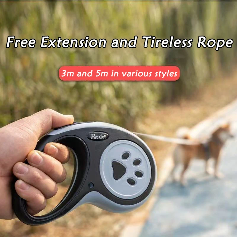 Guinzaglio Retrattile Per Cani Guinzaglio Allungabile Piombo - Foto 3