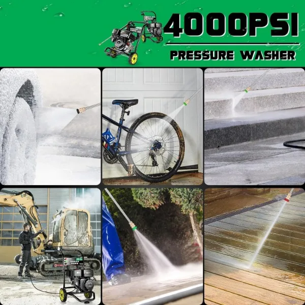 Homdox 4200 Pressure Washer 2.8GPM Gas Power Washer 208 CC Gas Powered Washing Machine Commercial images - 6