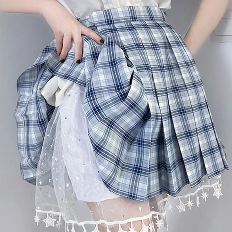 

White Mesh JK Safety Skirt for Seifuku Japanese School Kawaii Women Lace Stars Pumpkin Bloomers Summer Thin Shorts Lolita Girl