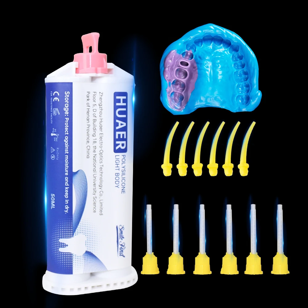 Dental Silicone Impression Material Light Body Disposable Impression Mixing  Tips Tubes Dentistry Mold Soft Putty Kit Supplies - AliExpress