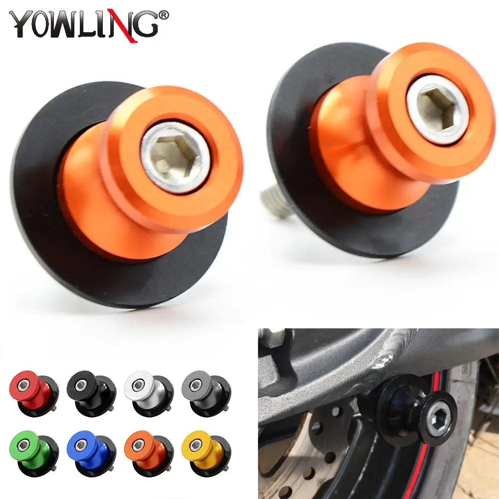 10mm Swing Arm Sliders Motorcycle Cnc Swingarm Spools Stand Screws
