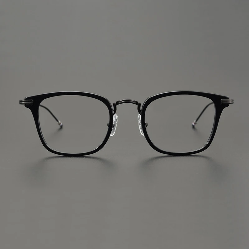 Eyeglasses Frames Eyeglass Frames Square Eyeglasses Myopia Glasses Optical Glasses New York Brand Square Glasses Frame Women Fashion Optical Myopia Prescription Eyeglasses Men Alloy Acetate Full Rim Eyewear