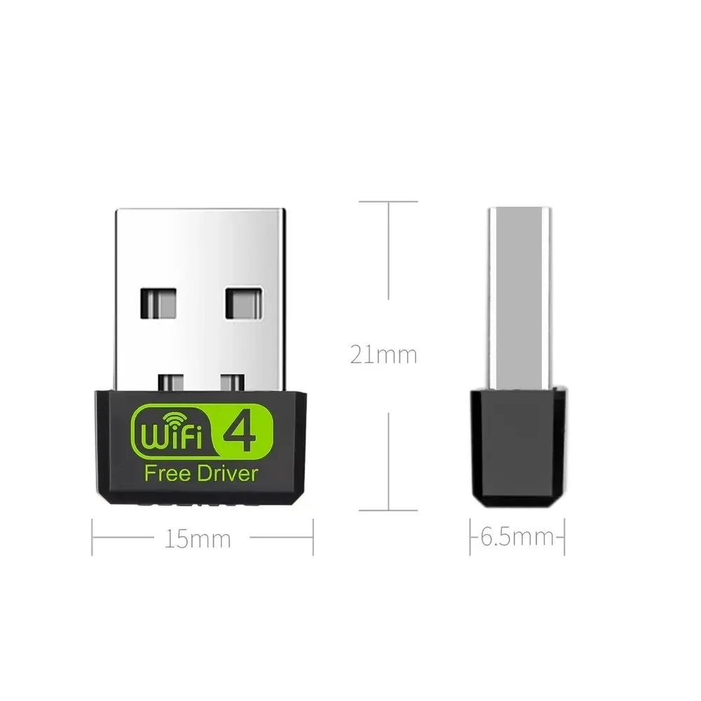 150Mbps Mini USB WiFi Adapter RTL8188 Wireless Network Card Adapter WiFi Dongle Receiver for Desktop Laptop PC Windows