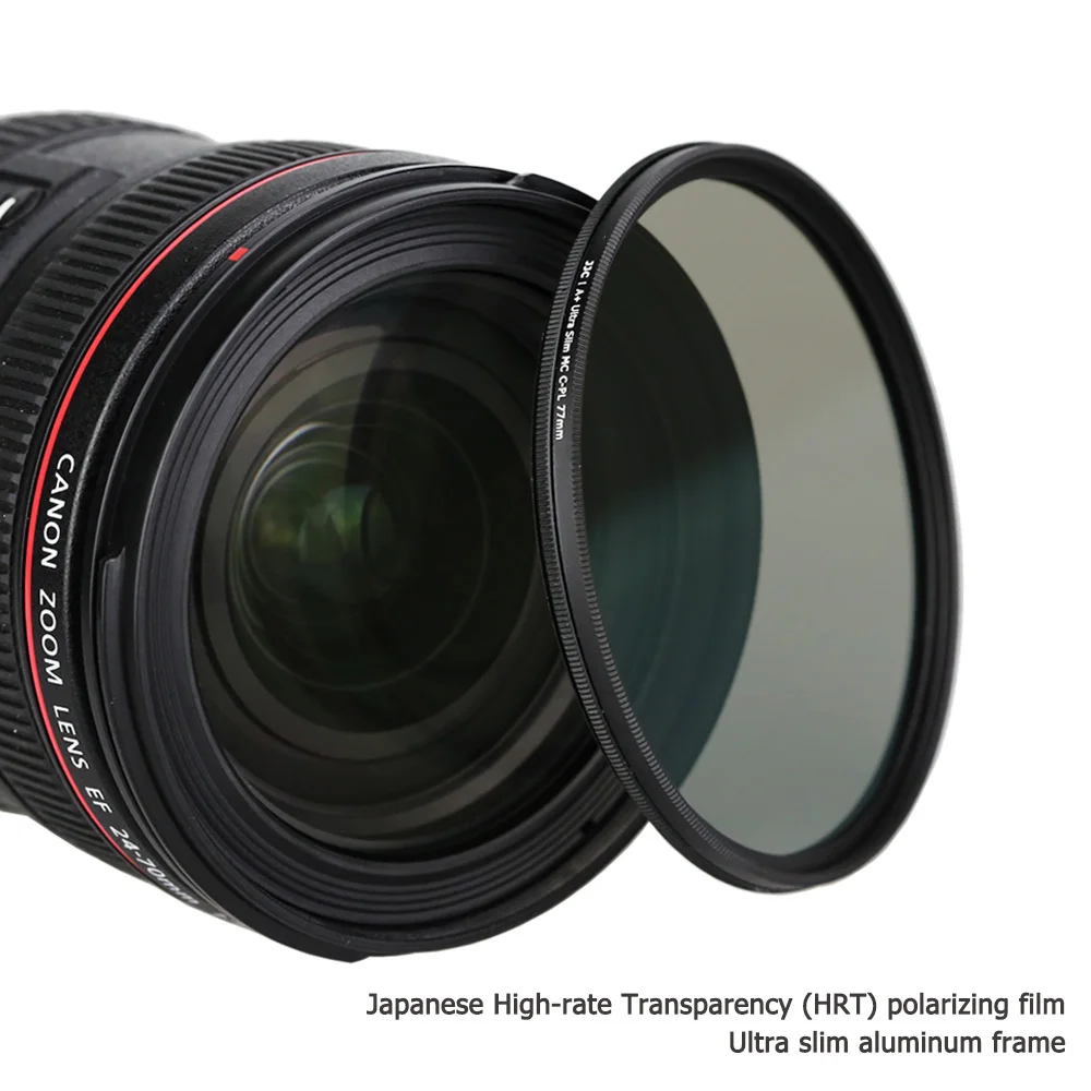 Description Picture 3 of itemJJC Multi-Coated CPL Filter Optical Glass CPL Camera Lens Filter Circular Polarizer 37mm 49mm 52mm 55mm 58mm 62mm 67mm 72mm 77mm