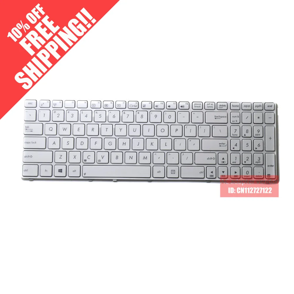 FOR ASUS N61 K52 K53SD A53 G51VX X61G G72 N53S A53S laptop keyboard white