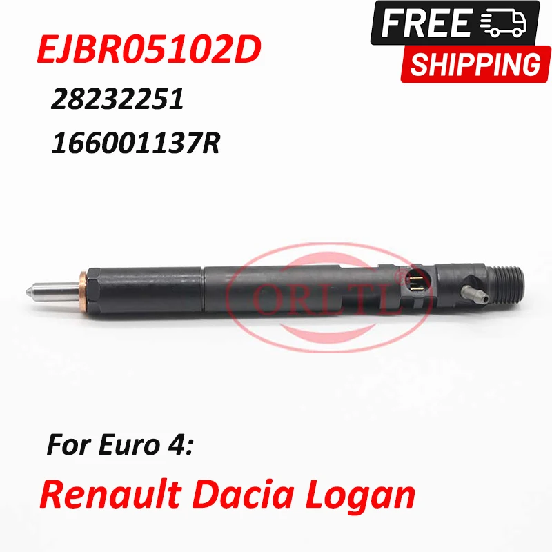 

EJBR05102D For Renault 166001137R Common Rail Injector 28232251 For Dacia-Logan Diesel Fuel Injection Nozzle EJB R05102D