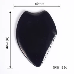 Bian Stone Facial Gua Sha Tool for Radiant Skin and Wrinkle Reduction (VIOLET)