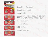 Panasonic 2-50PCS AG13 battery A76 LR44 357 SR1154 SR44 LR 44 1.5V Alkaline Batteries For Watch Calculator Toy Button Coin Cell - Image 2