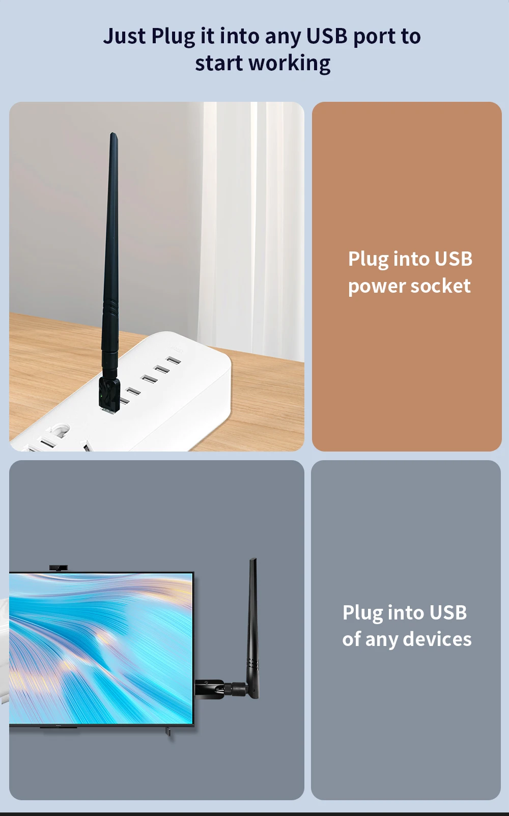Detachable antenna for better signal direction