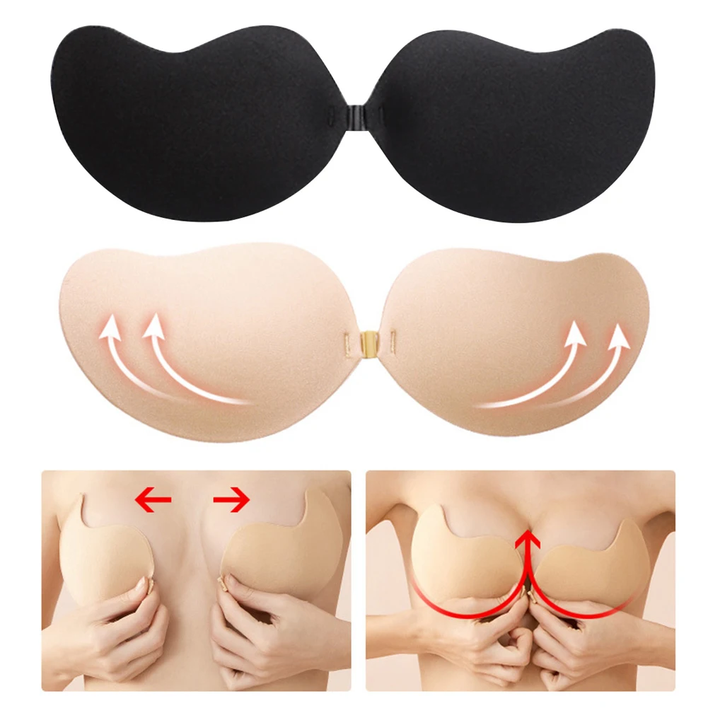 Silicone Lift Nipple Cover Petal Anti-sagging Gathering Invisible Breast  Chest Bra Pasties Pad Stickers Strapless Bra