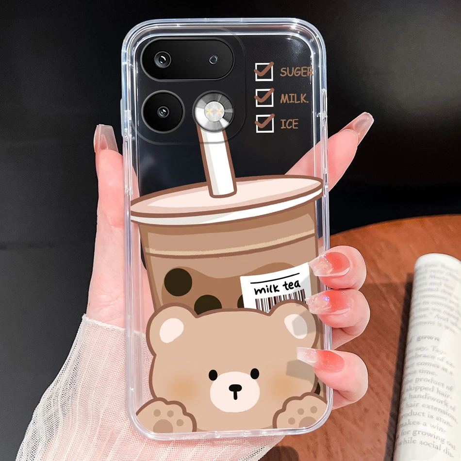 Stylish Soft Slim TPU Clear Silicone Phone Case - Lightweight Protective Cover