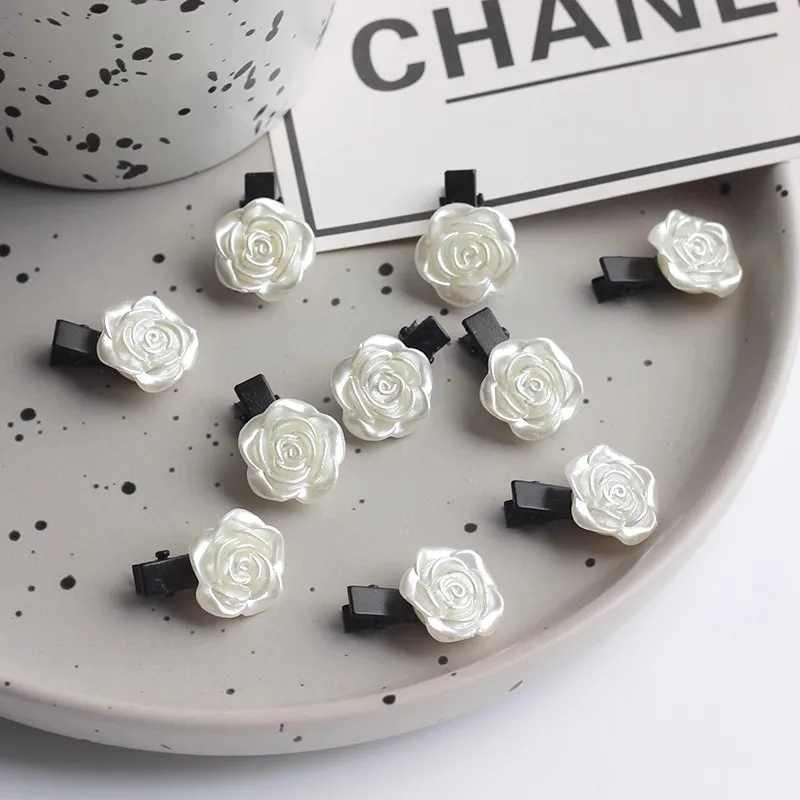 

InsTrendy Small Flower Vintage Hair Clips for Women Girls Mini Rose Retro Hairpin Headband for Hair Accessories Christmas Gifts