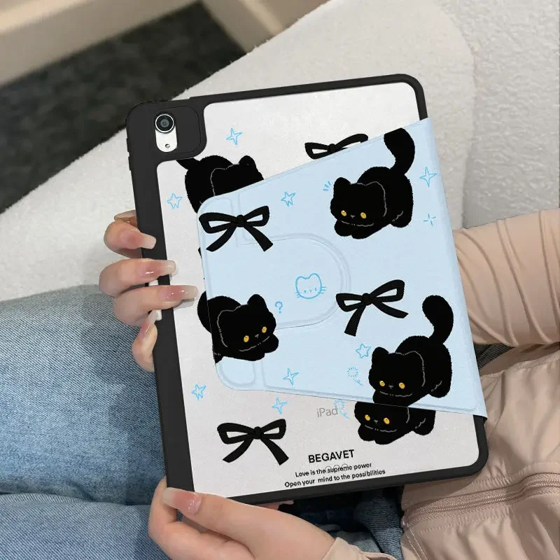360° Rotating Tablet Stand Cover - Cute and Versatile Design