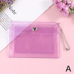 Women's Transparent PVC Card Holder Wallet - Stylish and Waterproof Coin Purse (Style 3 )