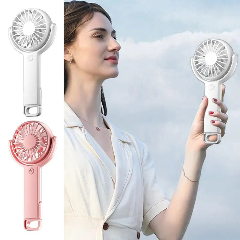 

Portable Handheld Fan Small Pocket Fan 5 Speeds Rechargeable Handheld Fan Mini Fan Quiet Cooling Fan Creative Small Fans