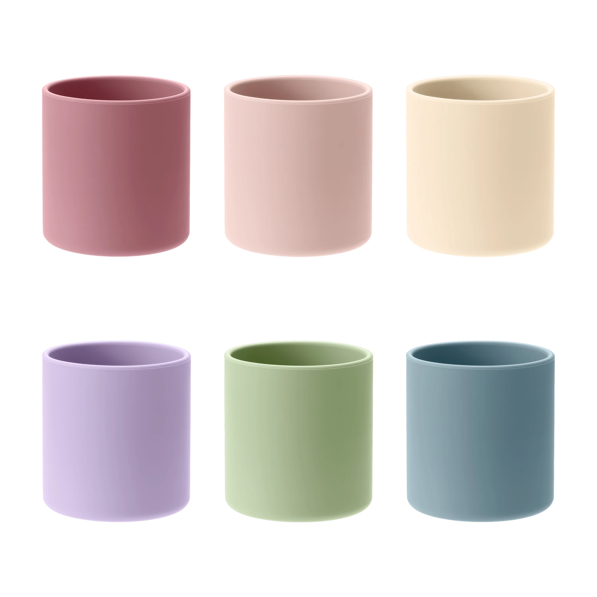 Color Kids 1PCS Baby Learning Drinking Cup Silicone Feeidng Liquid Cup Feed Gargle Mug Kids Training Water Cups Baby Accessories