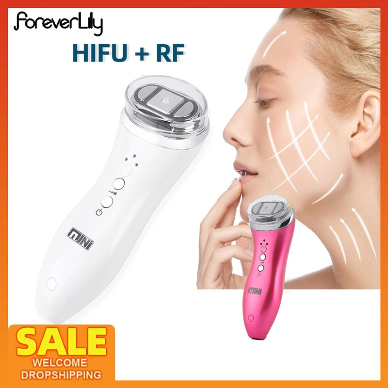 Mini Hifu Machine Ultrasound Machine Rf Radio Frequency Ems Microcurrent Lifting Rassodamento Della Pelle Massaggiatore Viso Antirughe
