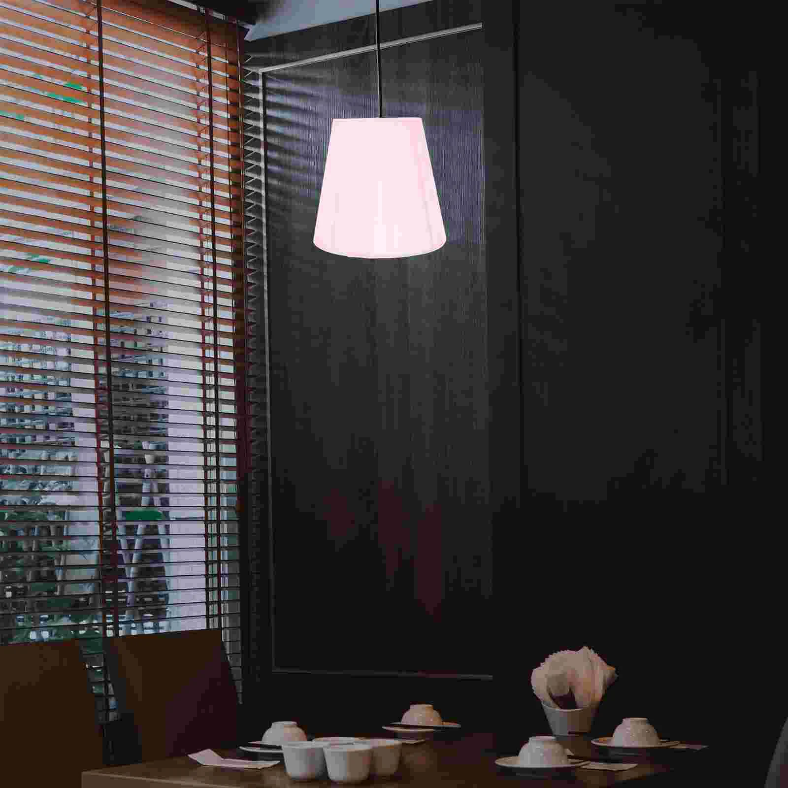 

Gauze Lampshade Light Bulb Desk Drum Shades Barrel Household Indoor Cover Table Translucent