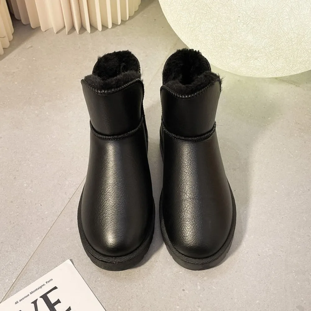 2025 New Classic Thickened Fluff Women's Snow Boots Comfortable Warm Ankle Boots Women Winter Ladies Shoes Chunky Botas Mujer