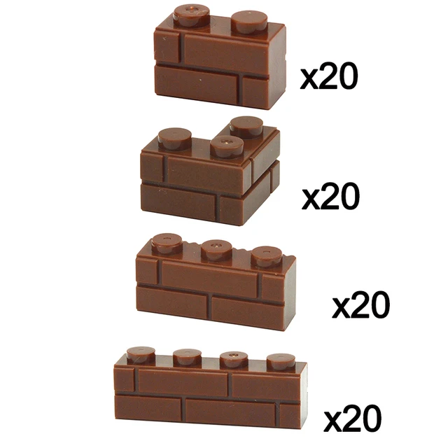 City Friends Wall Figures Bricks DIY Construction MOC Building Blocks Thick 1x2 1x3 1x4 L Dots Compatible Leduo 98283 15533 5
