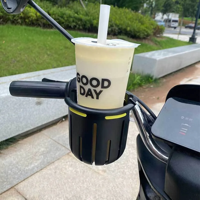 Universal Bike & Scooter Handlebar Cup Holder - Premium Water Bottle Cage