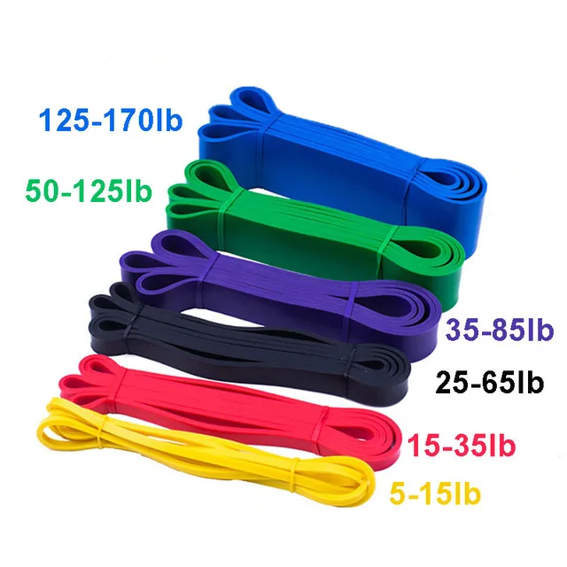 Unisex Fitness Band Pull Up Elastic Rubber Bands Resistance Loop Energy Set Home Gym Workout Expander Strengthen Trainning 4