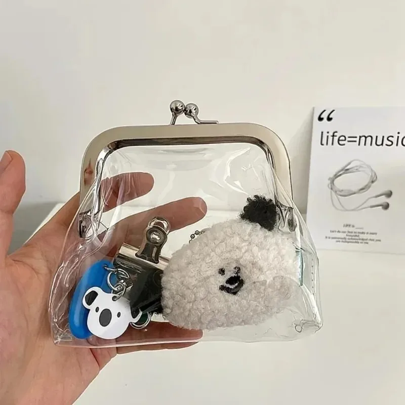 Portable Transparent Mini Coin Wallet Waterproof, Suitable for Girls Traveling, Convenient and Practical for Storing Cosmetics