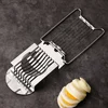 1PC household stainless steel egg slicer egg slicer multifunctional quick slicing egg ham split cutter sharp kitchen gadgets 3