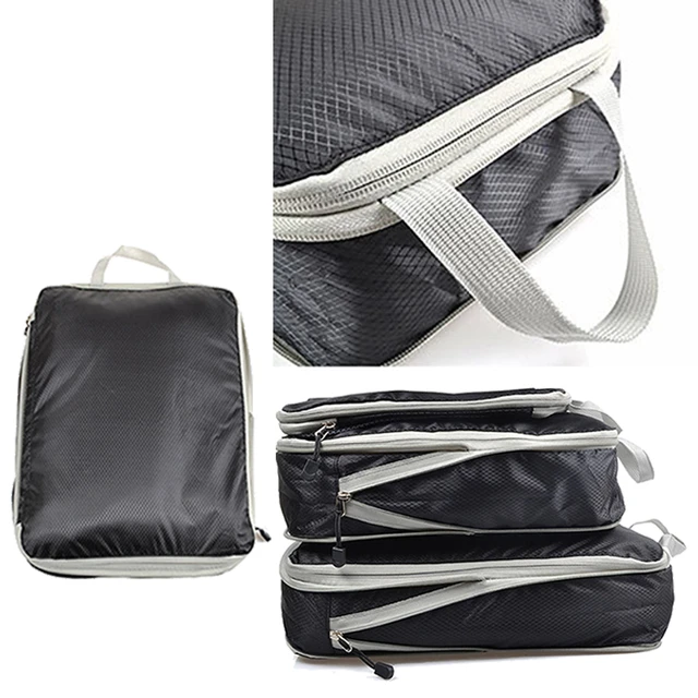 Travel Compressible Packing Cubes Foldable Waterproof Storage Bag Suitcase  Nylon Portable With Handbag Luggage Organizer Pouch - AliExpress