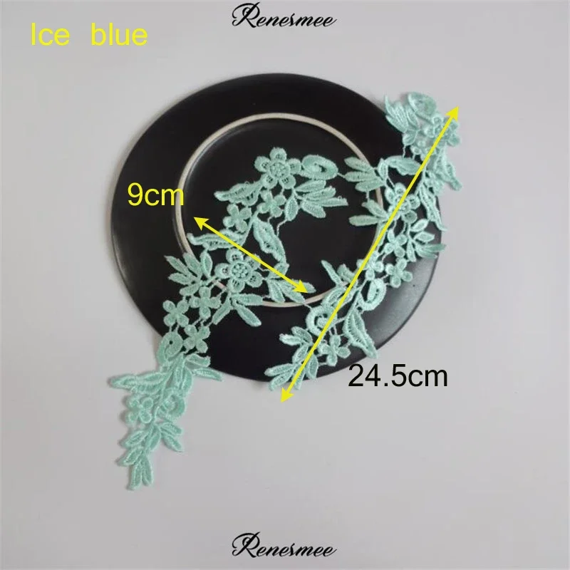 Vibrant Lace Applique Flower Sewing Trims