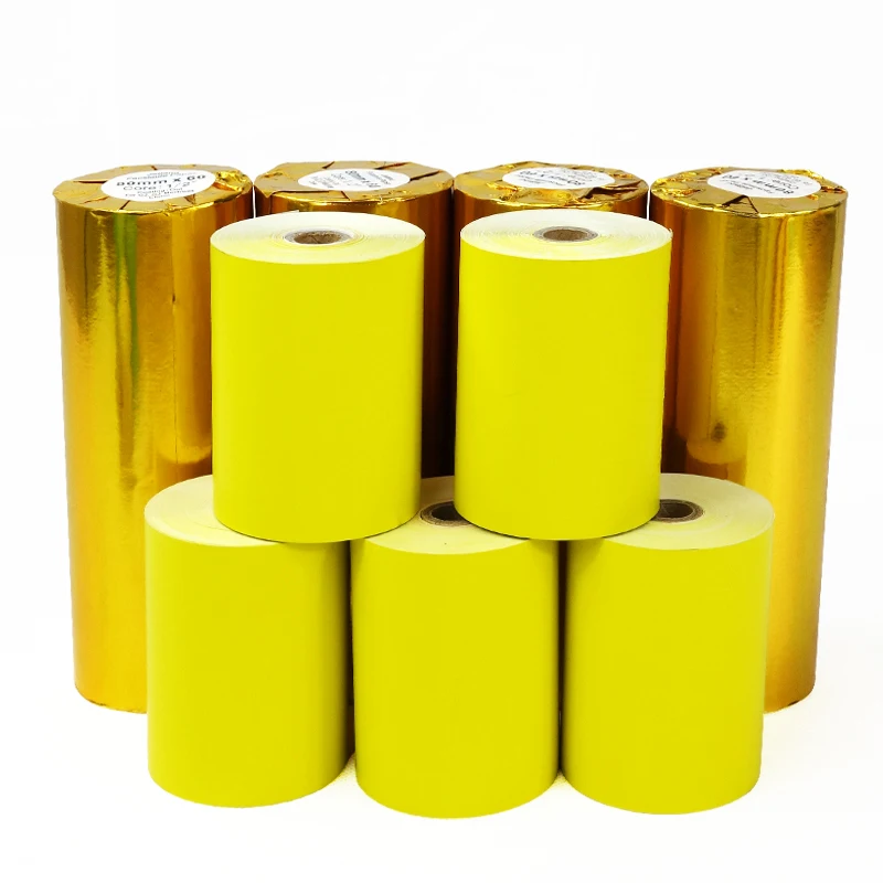Color Thermal Paper 80mm X 60mm, Yellow Colour, Cash Register Receipt  Paper, 4 Rolls - Cash Register Paper - AliExpress